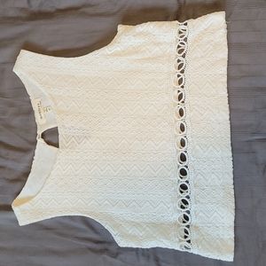 Cream Crop Top